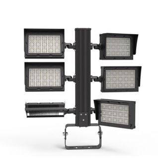 LED Stadium Lighting, Fin Heat Sink 150LPW Beam Angle Adjustable 