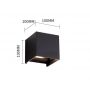 cube outdoor Wall light